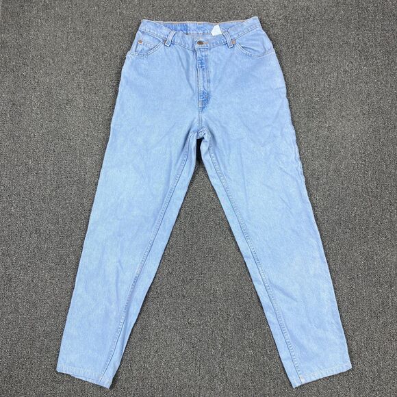 Vintage Levis 951 Jeans Women USA Relaxed 90s Orange Tab High Waist Size 12 L - Picture 1 of 7